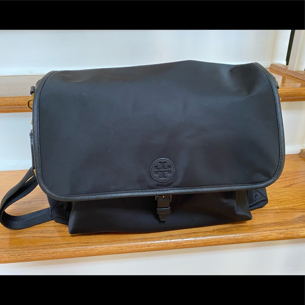 Tory Burch Black Nylon Diaper bag